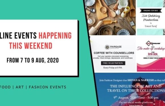 Interesting Online Events Happening from 7 to 9 Aug, 2020