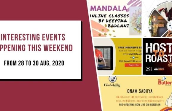 Interesting Events Happening this Weekend | 28 to 30 Aug, 2020