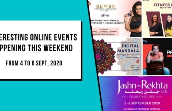 Interesting online Events Happening this weekend | 4 to 6 Sept, 2020
