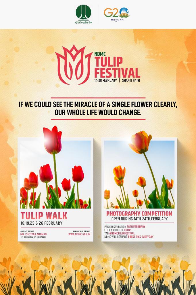 NDMC Tulip Festival Delhi